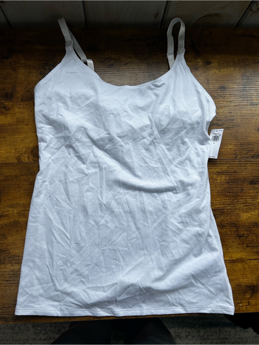 Old Navy White Adjustable Strap Nursing Tank Top